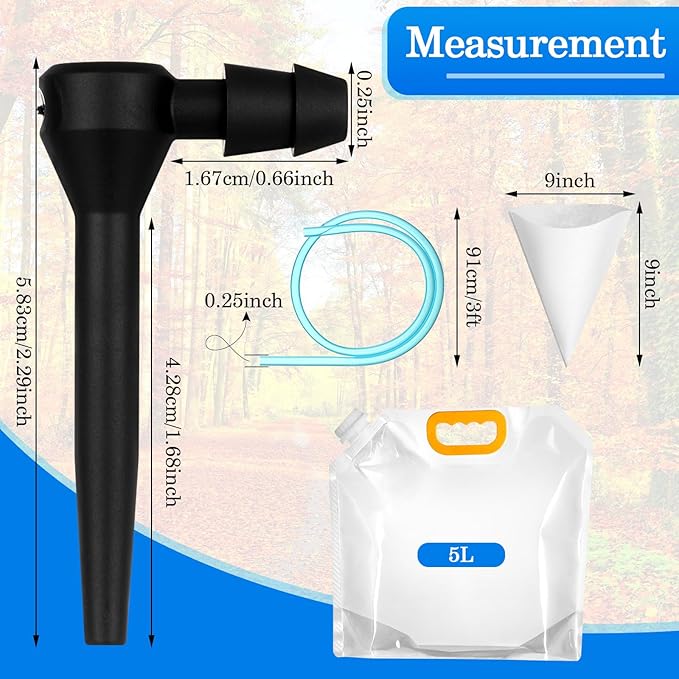 SiliFine 10 Sets Maple Syrup Tapping Kit Include 10 Taps 10 Pcs 3 ft Tubing 10 Pcs 1 Quart Filters 10 Pieces 5l Bags for Maple Birch Syrup Collection Supplies