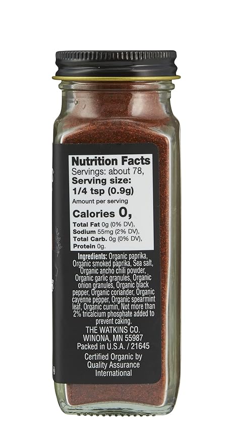 Watkins Gourmet Organic Spice Jar Harissa 2.5 oz. Bottle 3-Pack