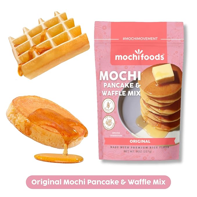 Mochi Foods Holiday Gift Set Premium Rice Flour Baking Mix Collection with Mochi Donut Mix Original Mochi Pancake Mix Matcha Mochi Pancake Mix 8 oz Packages