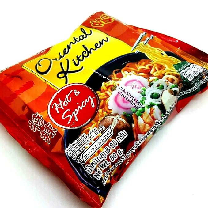 Oriental Kitchen Hot &amp Spicy Flavour Quick Cook Thai-MAMA Big Pack Instant Noodles Soup (Pack of 3)