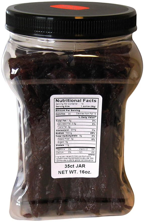 1/2 Gallon Jar Reser's Honey Glazed Beef Jerky 1 Pound of Jerky