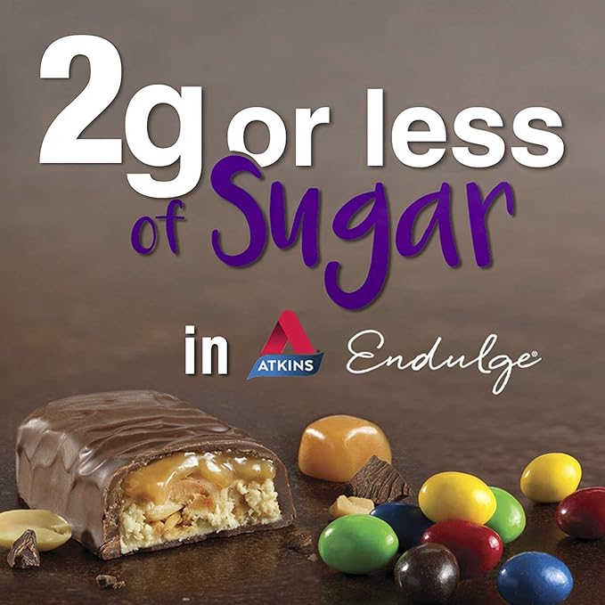 Atkins Endulge Treat Caramel Nut Chew bar 60Count (Value Pack)
