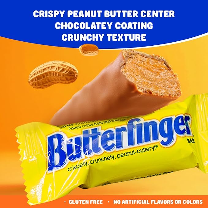 Candy Bars 1 lb – Anti Melt Pack Crunchy Peanut Center Chocolatey Shell Individually Wrapped Bulk Resealable Bag Fun Size