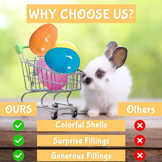 Fun Express Prefilled Easter Eggs Bulk 24 Count - Premium Candy Filled Plastic Eggs for Easter Hunt | Assorted Chocolate &amp Sweet Treats Inside | Perfect Easter Basket Stuffers for Kids Party Suppl