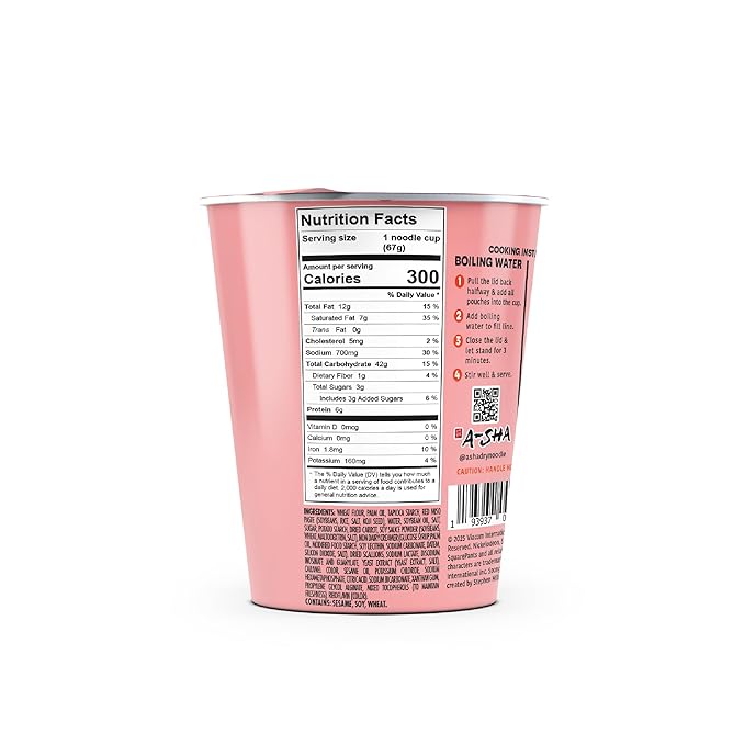 A-Sha &amp SpongeBob Squarepants Good Noodles (6 Pack) | Patrick Star Miso Hungry Flavor | Better For You Microwaveable Ramen Soup Mix