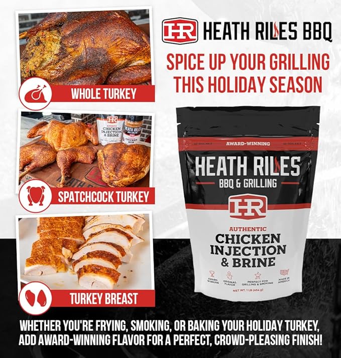 Heath Riles BBQ Butter Bath and Wrap with Chicken Injection &amp Brine Champion Pitmaster Recipe Award Winning Technique