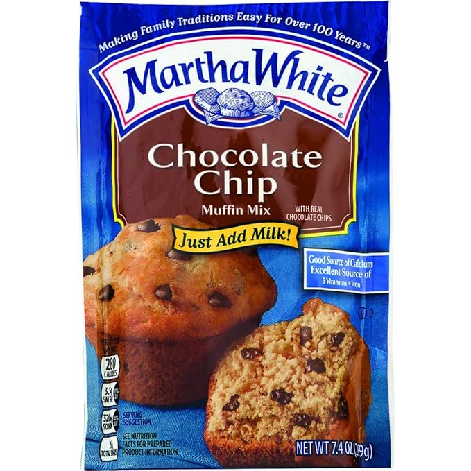 Martha White Chocolate Chip Muffin Mix 7.4 Ounce