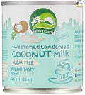 Nature's Charm Sweetened Condensed Coconut Milk Vegan Lactose Free - 11.25oz Pack of 6. Rich And Tasty Combo With KC Commerce Wodden Spoon.