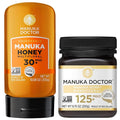 MANUKA DOCTOR - MGO 30+ Multifloral SQUEEZY and MGO 125+ Monofloral Manuka Honey Value Bundle 100% Pure New Zealand Honey. Certified. Guaranteed. RAW. Non-GMO