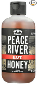 Peace River Hot Honey Chili Flavored Honey Kosher Gluten Free 12 Ounce (Pack of 6)