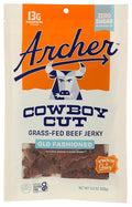 Zero Sugar Classic Beef Jerky by Country Archer 100% Grass-Fed Sugar Free Gluten Free Protein Snacks 5.3 Ounce 2 Pack