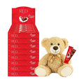 RED Delight®™ Milk Chocolate 12 Count Box of Grab N Go Travel Size Bars (0.92 Ounces Each) (8 Boxes - Total of 96 Bars + 14 Plush Teddy Bear)