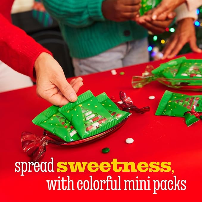 M&ampM’S WORLD Christmas Party Favors (30 Pack) Printed M&ampM’S With Festive Icons Christmas Candy for Party Treats Holiday Snacks Party Decor