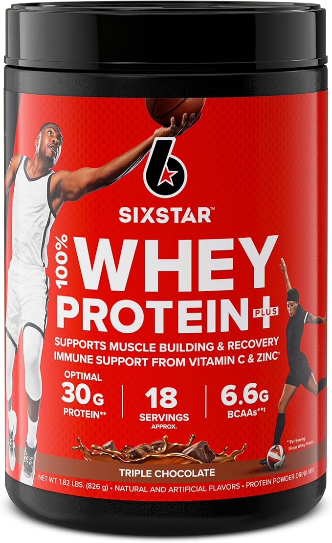 Six Star Whey Protein Powder Froot Loops Flavor &amp Triple Chocolate | Muscle Builder with 30g Protein | 1.8lb Each