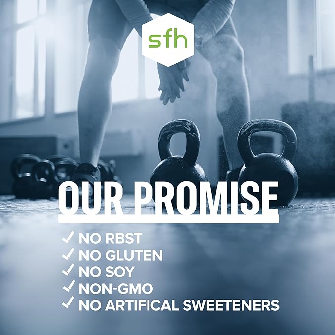 SFH Grass Fed Whey Protein Powder | Natural Whey Protein Concentrate | Non-GMO Soy-Free No Artificial Flavors | Protein Powder for Muscle &amp Recovery | Vanilla | Pack of 1