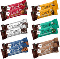 NuGo Dark Variety Box - Pretzel Chocolate Chip Mint Chocolate Chip Mocha Peanut Butter Cup and Almond 11-12g Protein Vegan Gluten Free Kosher Pareve 12 Count Variety