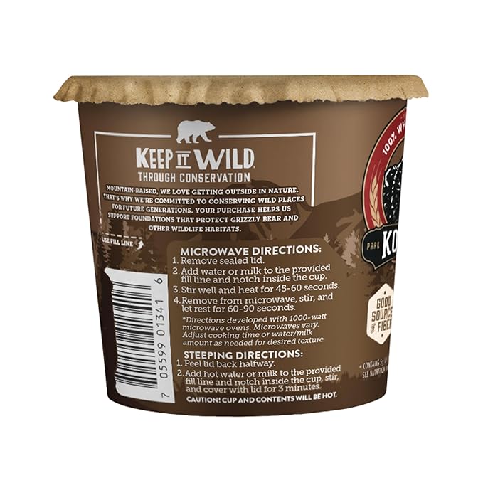 Kodiak Cakes Instant Protein Chocolate Chip Oatmeal in a Cup 2.12oz (Pack of 12)