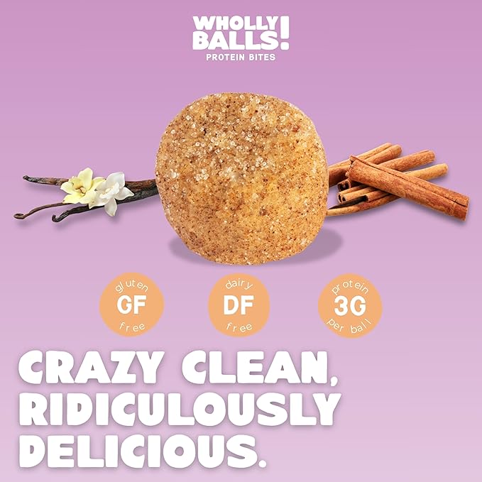Wholly Balls Protein Bites – Healthy Plant-Based Snack | High Protein Low Sugar Gluten-Free Energy Balls (Pack of 3 El Churrito)