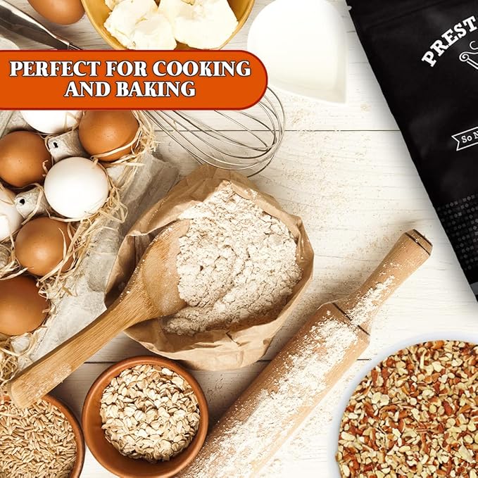 Presto Sales Small Chopped Pecans 80 oz | Raw Unsalted Natural | Non-GMO Keto/Paleo Vegan | Raw Pecans Perfect Low-Cholesterol Low-Fat Dairy-Free and Sugar-Free Diets | Resealable 5 lbs Bag