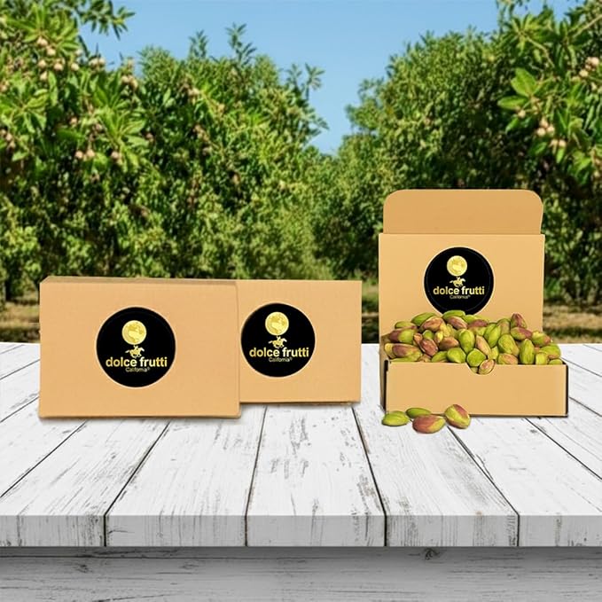 Dolce Frutti Raw Shelled Pistachios- 2 Lbs Organic No Shells Unsalted Kernels Non-GMO Crunchy Pistachio Nuts Healthy Snacks Perfect for Baking &amp Cooking