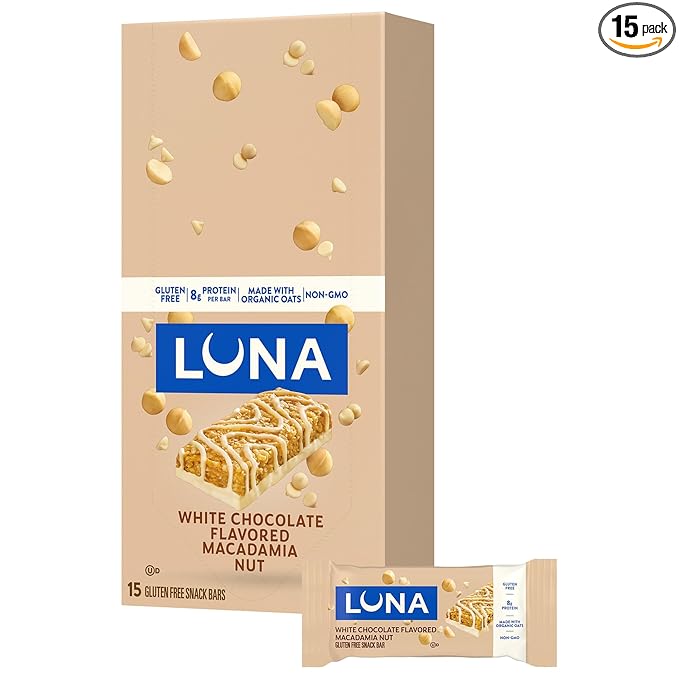Clif Bar Luna White Chocolate Macadamia 15 Count 25.35 Ounce
