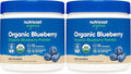 Nutricost Organic Blueberry Powder 8oz (227 Grams) - Pure Gluten Free Non-GMO from Whole Freeze-Dried Organic Blueberries (Pack of 2)