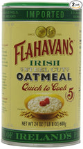 Flahavan's Irish Steel Cut Oatmeal Quick To Cook Drum 24-ounces (Pack of 2)