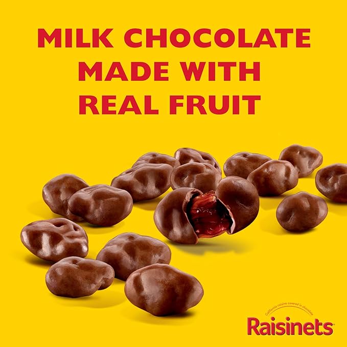 Raisinets Milk Chocolate Covered California Raisins Movie Theater Candy Box 3.1 oz each Bulk 15 Pack