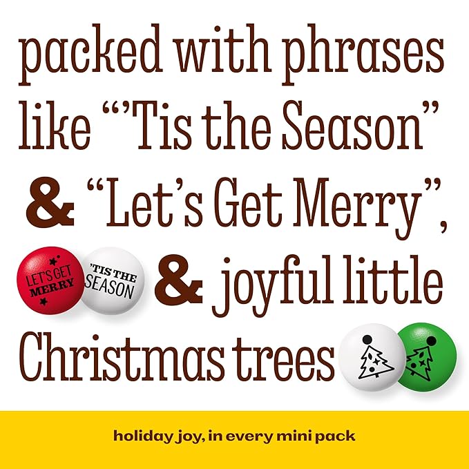 M&ampM’S WORLD Christmas Party Favors (30 Pack) Printed M&ampM’S With Festive Icons Christmas Candy for Party Treats Holiday Snacks Party Decor