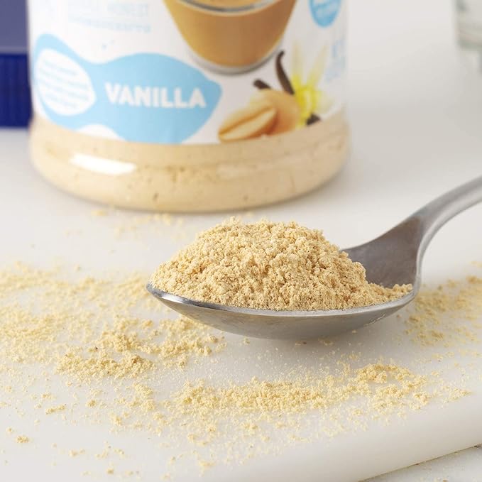 Peanut Butter &amp Co. Vanilla Peanut Powder 5g Protein 0g Sugar Added 50 Calories per Serving 90% Less Fat Non-GMO Project Verified Vegan &amp Gluten Free Peanut Butter Powder 6.5 oz Jars (P