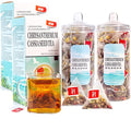 Chrysanthemum Cassia Seeds Tea Bags 2 Boxes 11.28OZ(320g8gX40Bags) Honeysuckle Chinese wolf-berry Sweet-scented Osmanthus Burdock Root Combination of Floral Tea 菊花决明子茶包