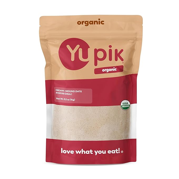 Yupik Organic Ground Date Powder (Meal) 2.2 lb Non-GMO Vegan Gluten-Free