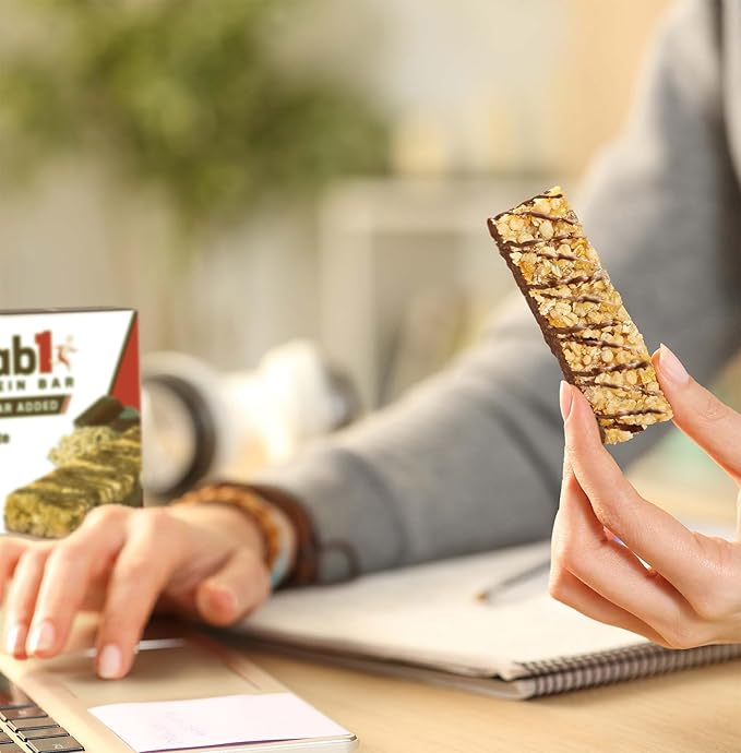 Grab1 Sugar Free Protein Bars Chocolate Oat (3 Pack- 12 Bars) | Delicious and Nutritious | Low Calorie | Only 1g Sugar