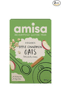 Amisa Organic Gluten Free Pure Porridge Oats Apple &amp Cinnamon Spice 300g - Pack of 2