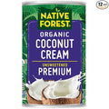 Native Forest Organic Unsweetened Premium Coconut Cream - Heavy Cream Dairy Substitute Dairy Free Non-GMO USDA Organic - 5.4 Fl Oz (Pack of 12)