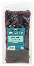Werner Beef Jerky Slab 10 Count – Giant Jerky Slab Jerky Sheets Thinly Sliced Beef Jerky Bulk Pack (Peppered)