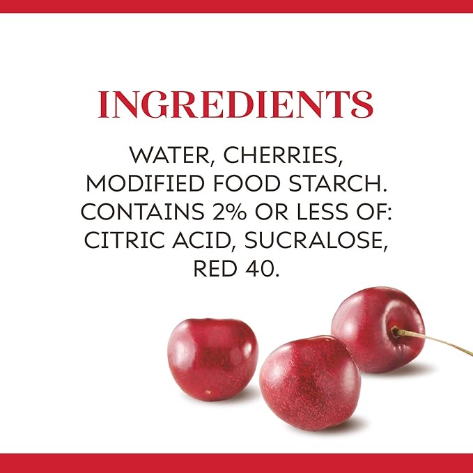 Duncan Hines Comstock No Sugar Added Pie Filling &amp Topping Cherry 20 Ounce (Pack of 12)