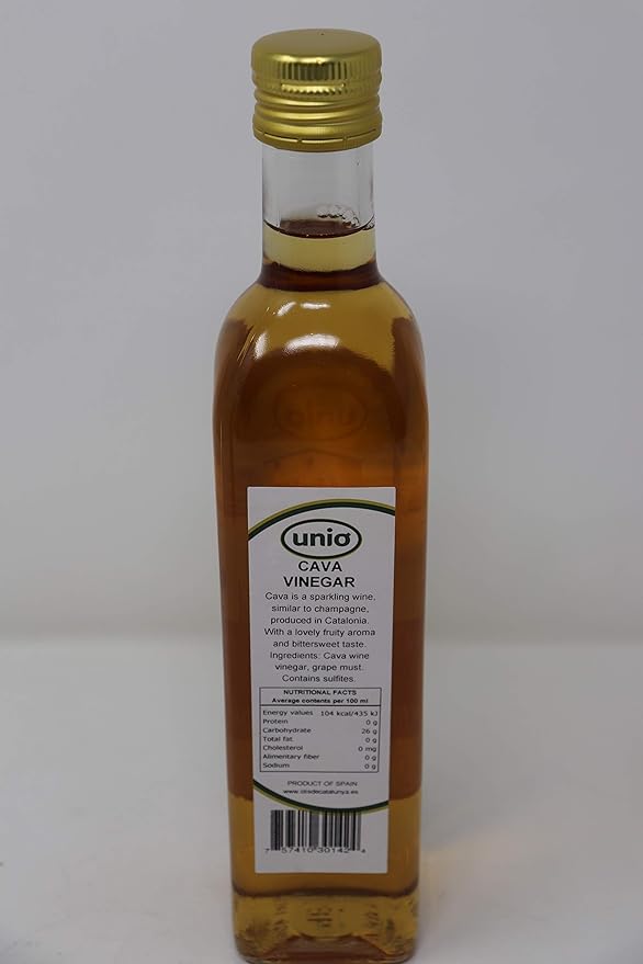 Unio Cava Wine Vinegar Imported From Spain 17 Ounce Bottle