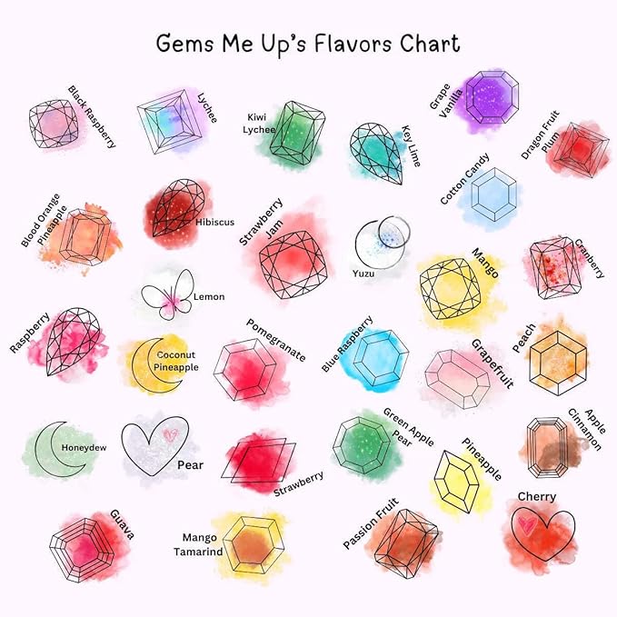 Silky Gem® Gems Me Up Crystal Candy Collection: 30-Piece Multi-Flavor Assortment – Handcrafted Edible Jewelry &amp ASMR Sweets – Vegan Gluten-Free Gourmet Gift