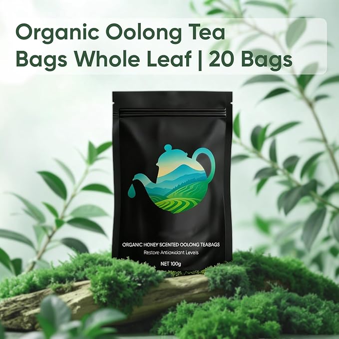 Oolong Tea Whole Leaf Tea Bags Natural Digestion &amp Daily Balance Support Vegan &amp Non-GMO 20 Count (1)