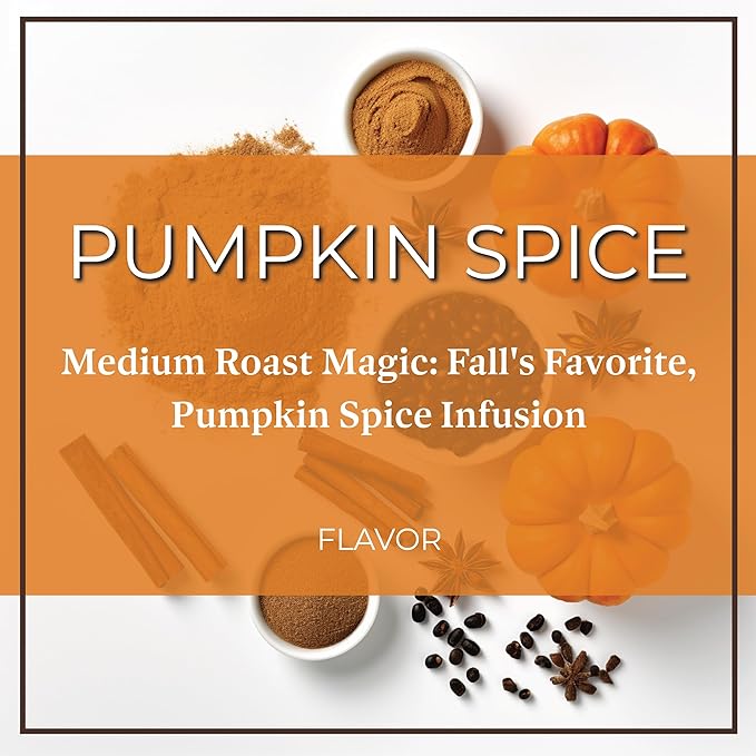 San Diego Coffee Pumpkin Spice Medium Roast Ground Coffee 16-Ounce Bag Café molido tostado