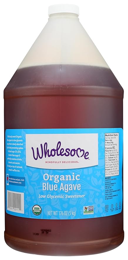Wholesome Sweeteners Organic Blue Agave 176oz (Packaging May Vary)