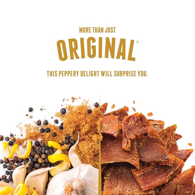 Perky Jerky Turkey Jerky Variety 2.2 oz (Pack of 5) - Low Sodium - 7-10g Protein per Serving - Low Fat - 100% U.S. Sourced - Non-GMO