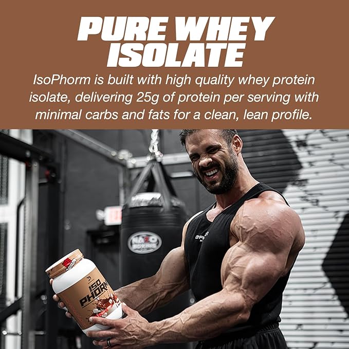 DRAGON PHARMA Isophorm Hydrolized Whey Protein Isolate Fast Absorption Premium Whey Protein Maximize Recovery Great Tasting 25g Per Serving (5 lb Hot Chocolate)