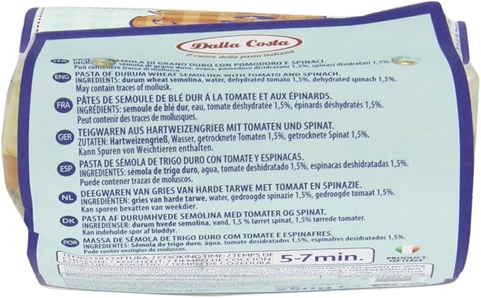 Dalla Costa Teddy Bear Shapes Pasta 250 g (Pack of 6)