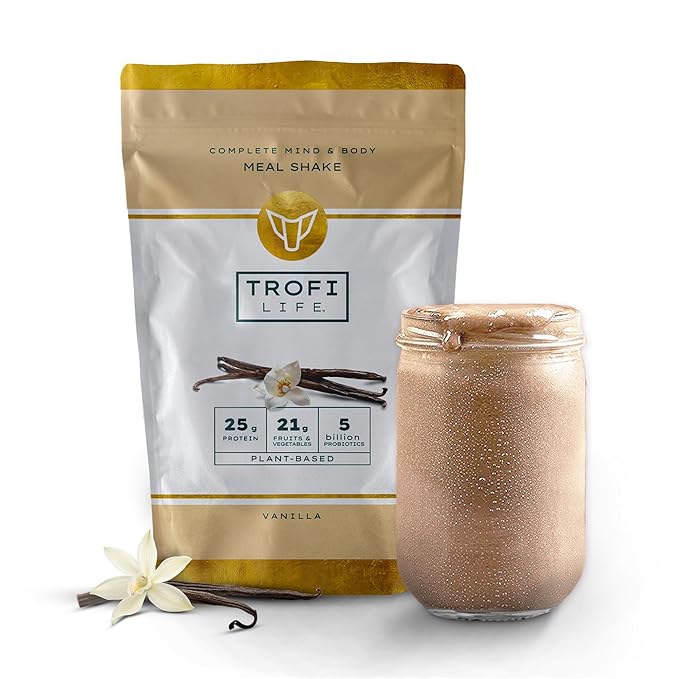 All-In-One Complete Nutrition Meal Shake | 90+ superfoods &amp nutrients 21g Organic Fruits &amp Veggies 25g Plant-Based Protein | Vegan Friendly | Best Meal Replacement Shake Powder | 33.3oz