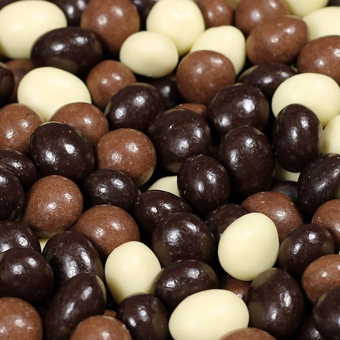 Gourmet Chocolate Covered Espresso Beans Medley by Its Delish 5 Lbs Bulk Bag – Mix of Dark Milk &amp White Chocolate Covered Roasted Coffee Beans | Chocolate Candy Snack | Kosher Dairy