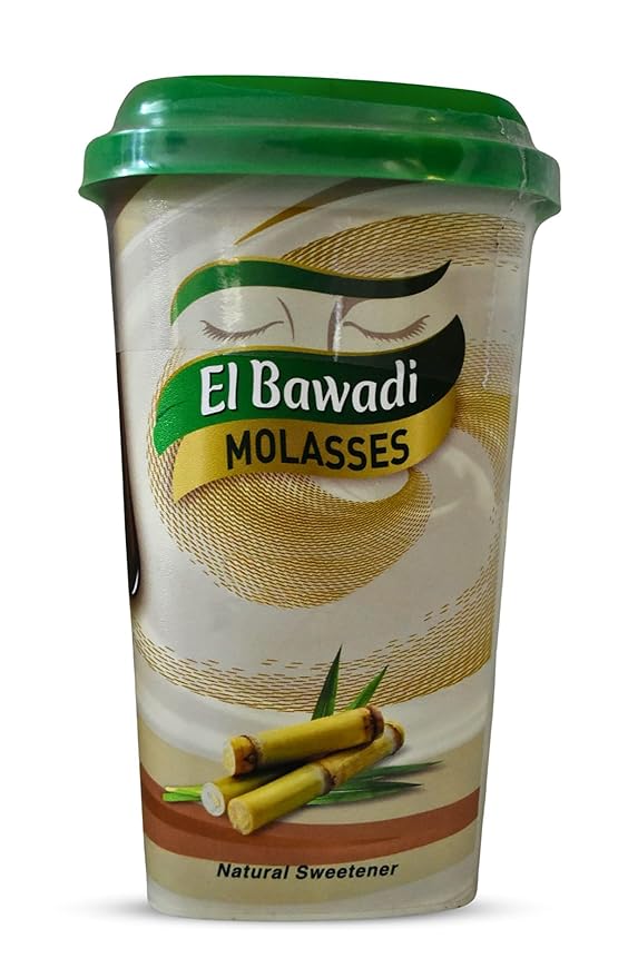 1 Pack El Bawadi Black Honey Molasses Egyptian Halal (22.92 oz / 650 gm) Pure Natural Black Strap Blackstrap Syrup Deps Sugar Premium Egypt Arab Non Gmo Kosher البوادى عسل إسود حلال