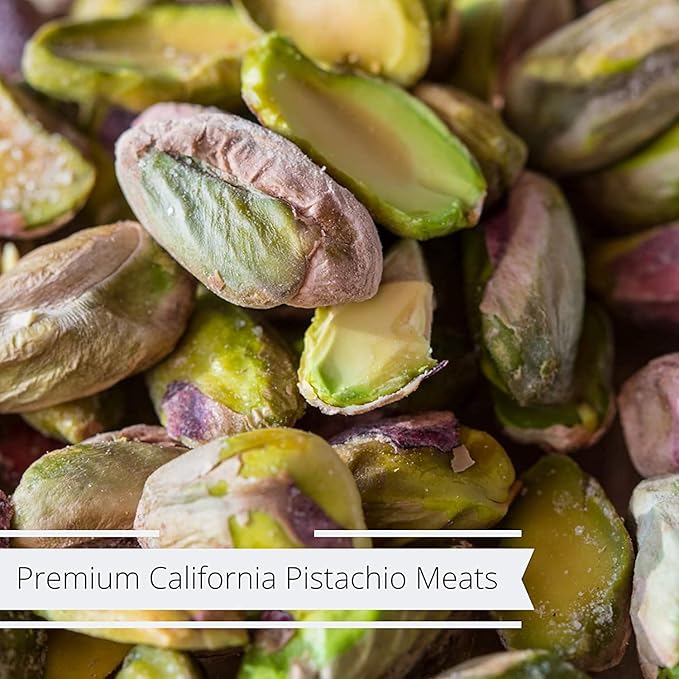 Premium California Roasted Unsalted Shelled Pistachio Kernels by Its Delish - 2.5 LBS Reusable Jumbo Container (Jar) Fresh &amp Crunchy Dry Roasted Pistachio Nuts No Shell No Salt Kosher Snack &amp