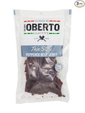 Oh Boy! Oberto Classics Thin Style Peppered Beef Jerky | 7 Ounce Per Bag (3 Pack)